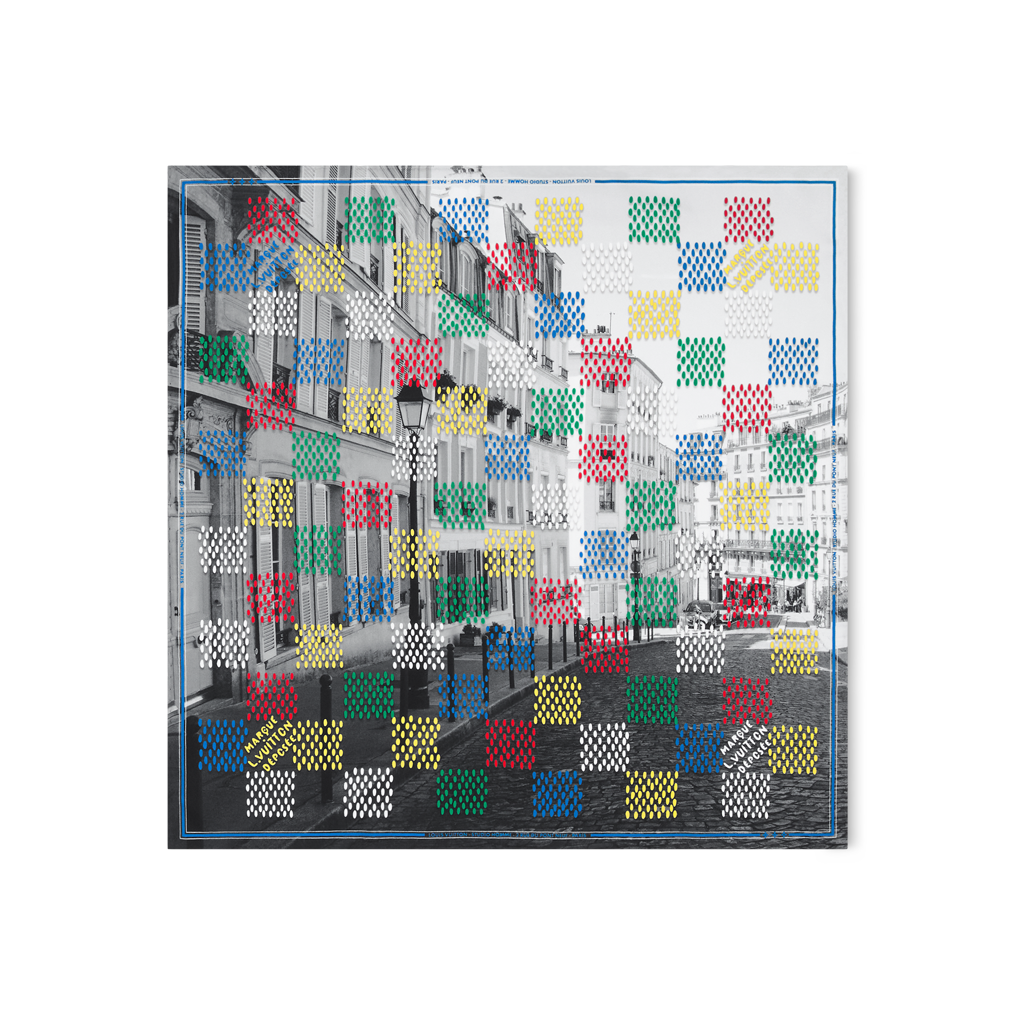 LV Vers Damier Silk Bandana S00 - Men - Accessories | LOUIS VUITTON ®